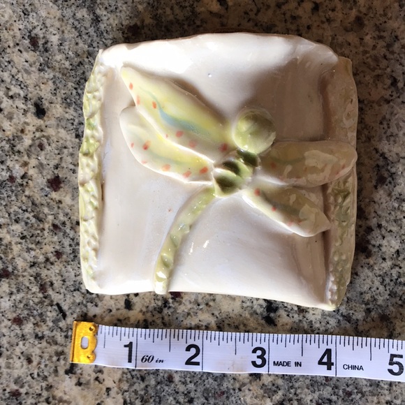 PAIR Ceramic Dragonfly Wall Pockets - Picture 9 of 9